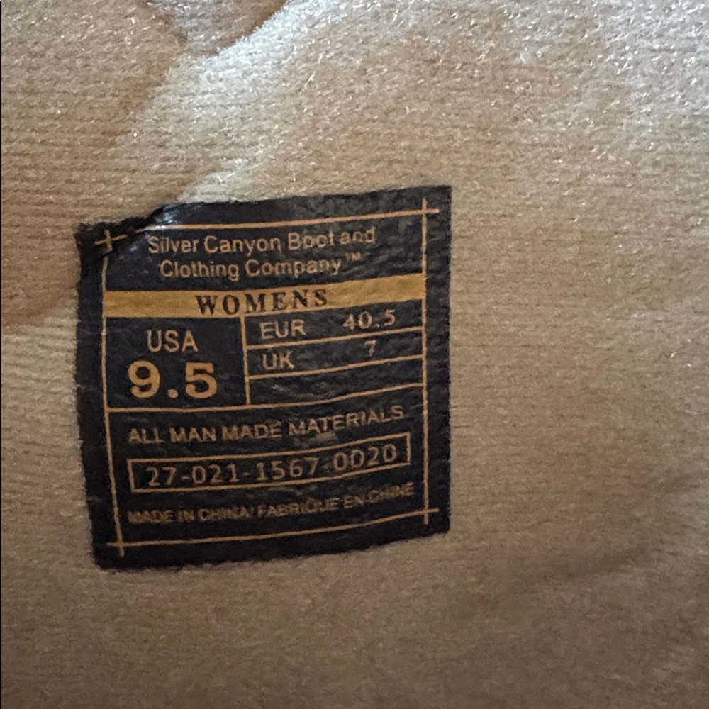 NWT Silver Canyon Madison Short Western cowboy Boots Brown size 9.5 - Picture 6 of 13